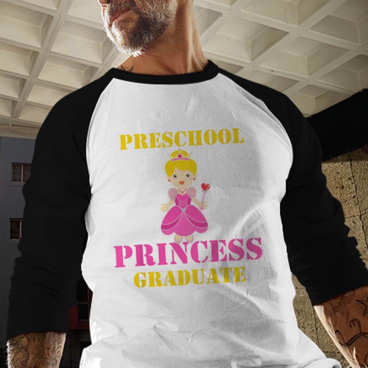 Kids Princess Graduate Prek Preschool Graduation Tshirt For Girls Baseball Raglan Shirt