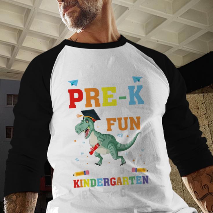 Kids So Long Pre-K Preschool Graduation Kindergarten Here I Come Baseball Raglan Shirt