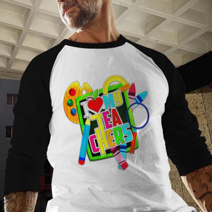 Kids Teens Graduation I Heart My Teachers I Love My Teachers Baseball Raglan Shirt