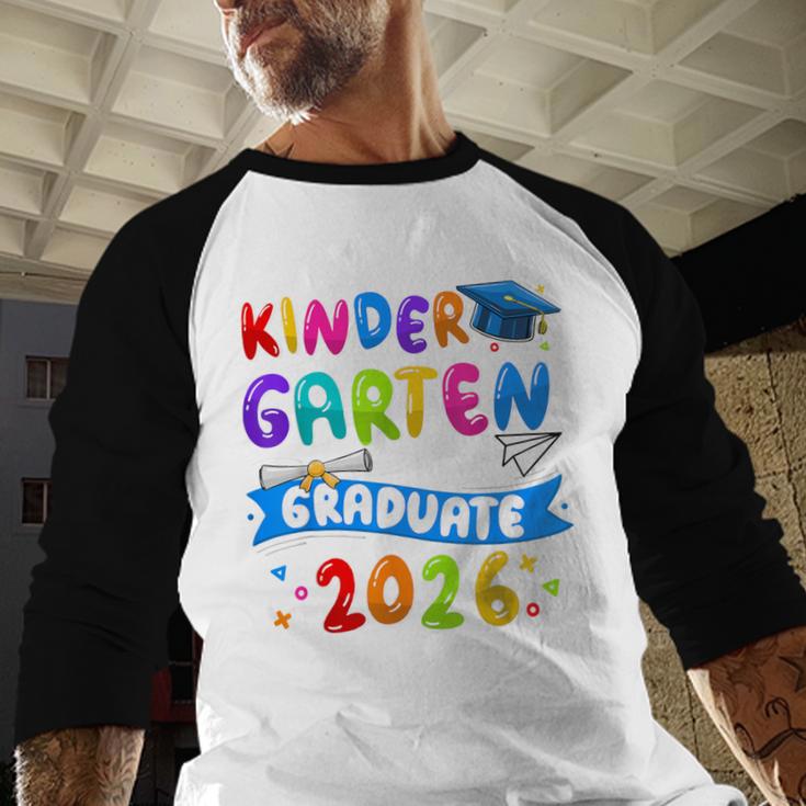 Kindergarten Graduate Kindergarten Class Of 2026 Graduation Baseball Raglan Shirt