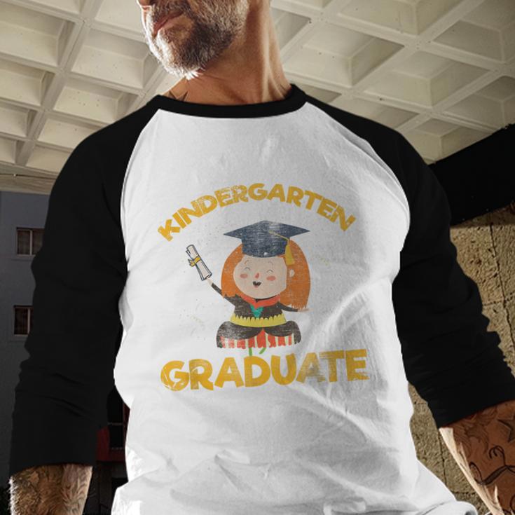 Kindergarten Graduate Graduation Shirt Baseball Raglan Shirt