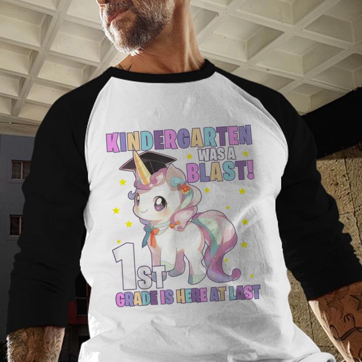 Kindergarten Graduation Unicorn Kindergarten Graduate Girls Baseball Raglan Shirt