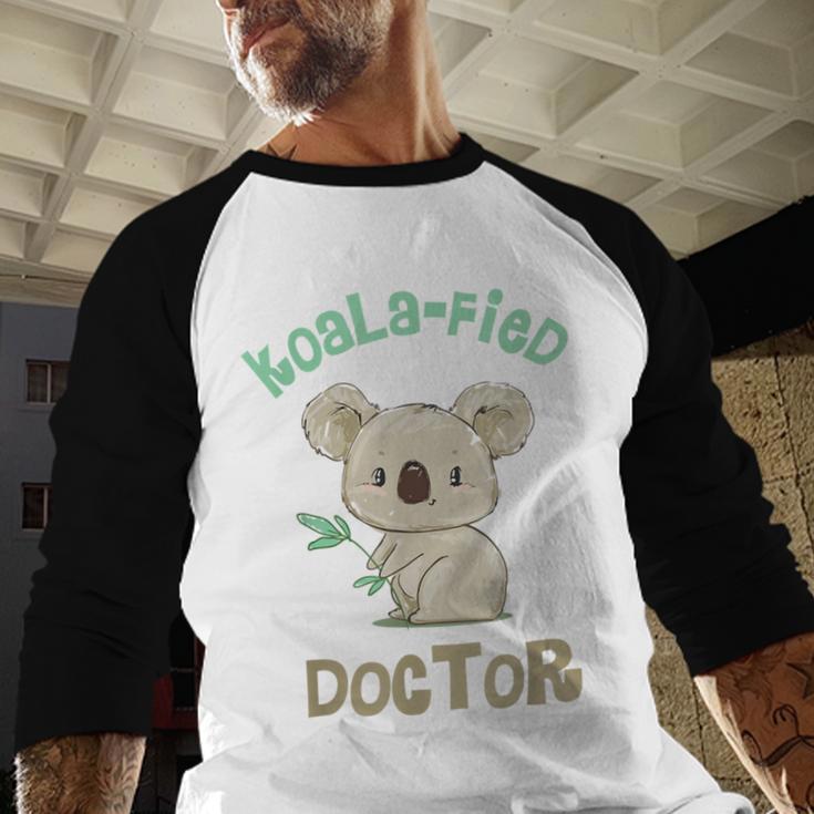 Koala Doctor Shirt Med Student Graduation Idea Baseball Raglan Shirt
