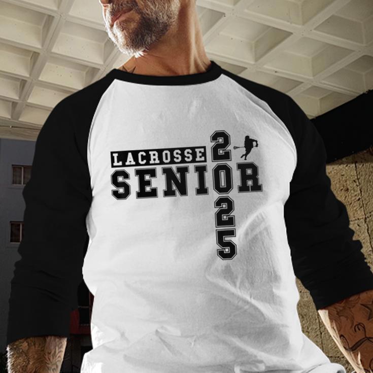 Lacrosse Senior Night Lacrosse Senior 2025 Graduation 29 Baseball Raglan Shirt