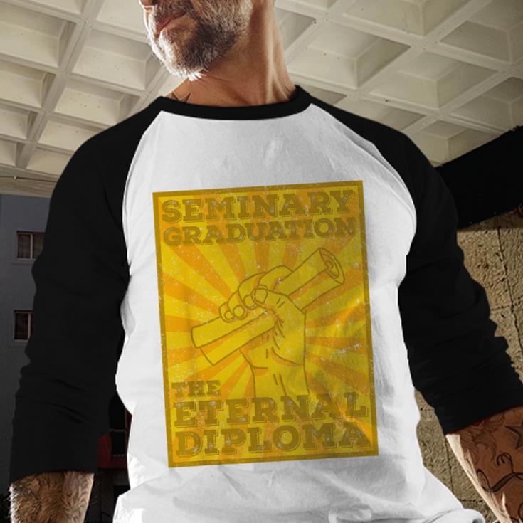 LDS Mormon Seminary Graduation Eternal Diploma Shirt Baseball Raglan Shirt