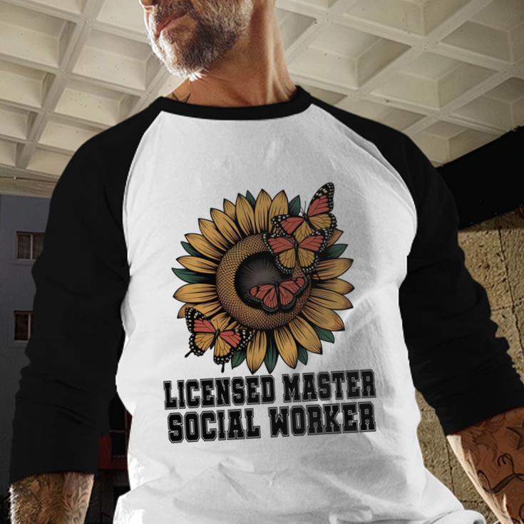 Licensed Masters Social Work Worker LMSW Graduation 2026 Baseball Raglan Shirt