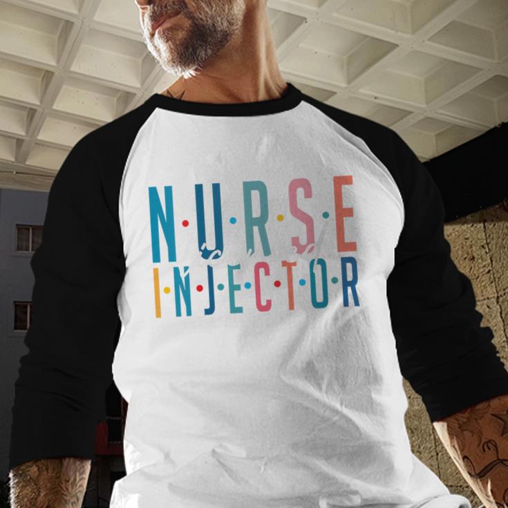 Licensed Nurse Injector Graduation Nurse Injector Baseball Raglan Shirt