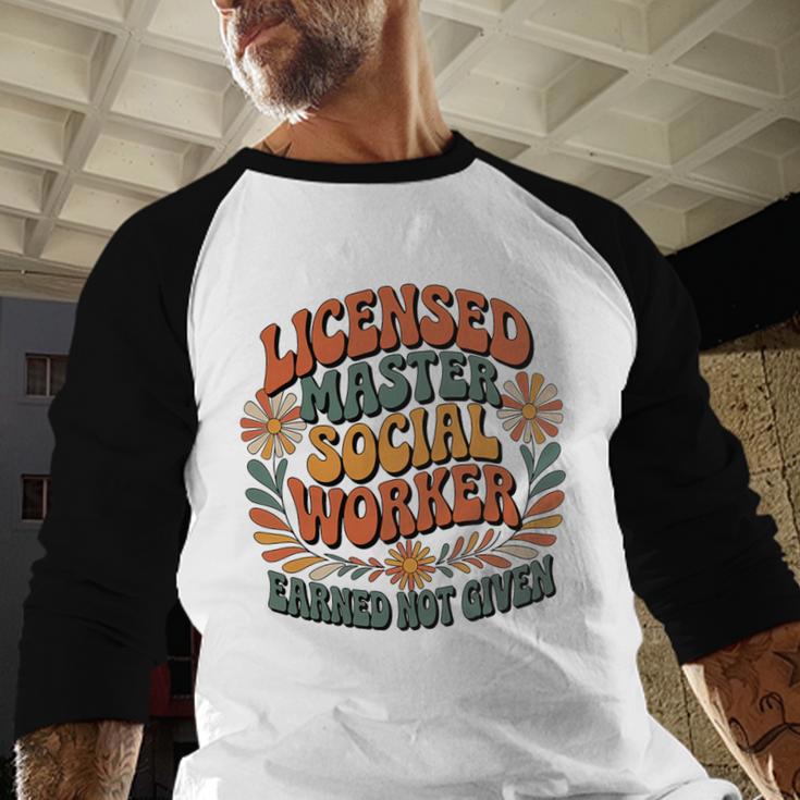 Licensed Social Worker Masters MSW LMSW Graduation 2026 Premium Tri-Blend Baseball Raglan Shirt