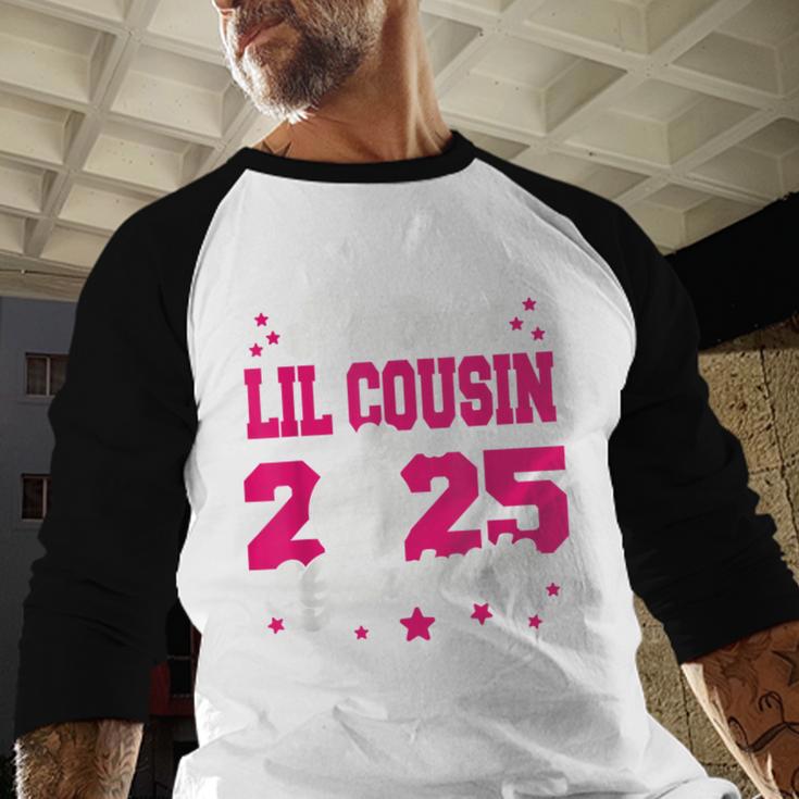 Lil Cousin Of a 2025 Graduate Prom Graduation 25 VolleyBall Baseball Raglan Shirt