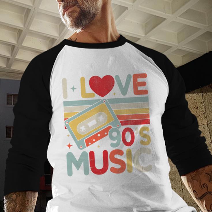 I Love 90's Music Retro Style Nostalgia Cassette 1990s Party Premium Tri-Blend Baseball Raglan Shirt I Love 90's Music Retro Style Nostalgia Cassette 1990s Party Premium Tri-Blend Baseball Raglan Shirt