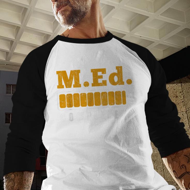 Master Graduation Completed Master Of Education Teacher Men Women Baseball Raglan Shirt