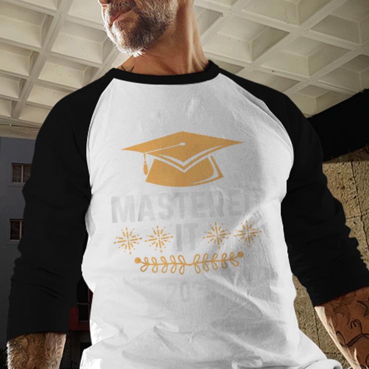 Mastered It 2025 Masters Degree Graduation Graduate Mba Baseball Raglan Shirt