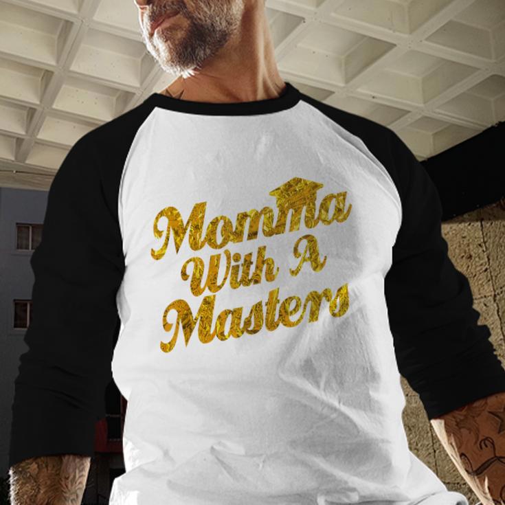 Masters Degree Graduation For Mom Wife Social Work MBA Baseball Raglan Shirt