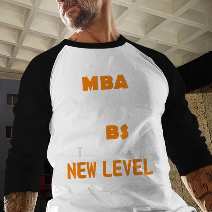 Masters Degree Graduation Shirt For MBA Grad Student Baseball Raglan Shirt
