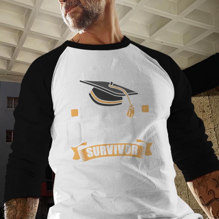 Masters Degree Survivor Graduation For MBA Graduate Baseball Raglan Shirt