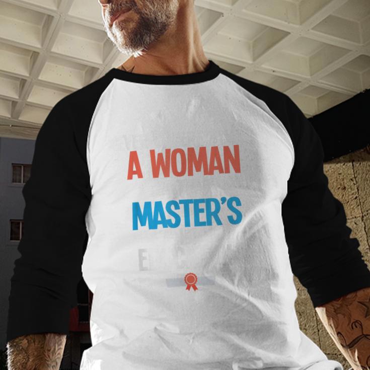 Masters In Education Degree Graduation Women MeD Baseball Raglan Shirt