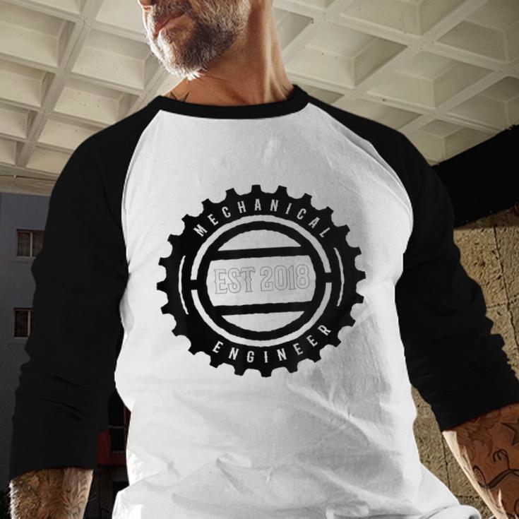 Mechanical Engineers 2018 Tshirt Gears Graduation Tee Baseball Raglan Shirt