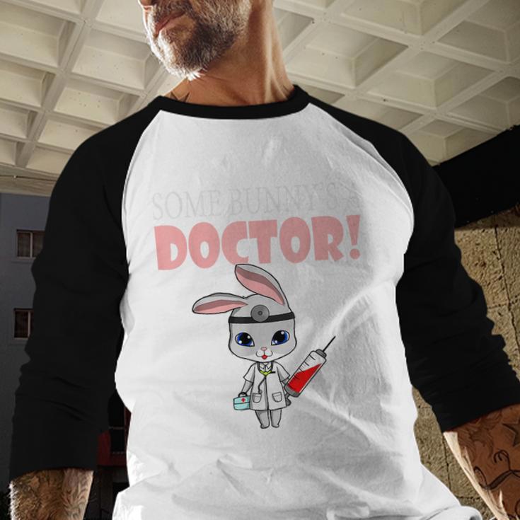Med School Graduation Bunny Medical New Doctor Baseball Raglan Shirt