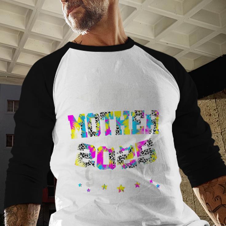 Mother Of a 2025 Graduate Tie Dye Class Senior Graduation 25 Baseball Raglan Shirt