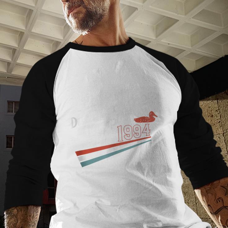 Nostalgia 90s Duck Goose Baseball Raglan Shirt