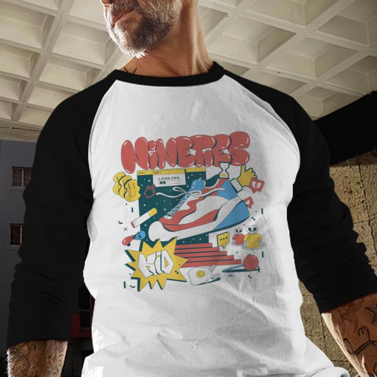 Nostalgia Gen X 90s Nineties Things Baseball Raglan Shirt