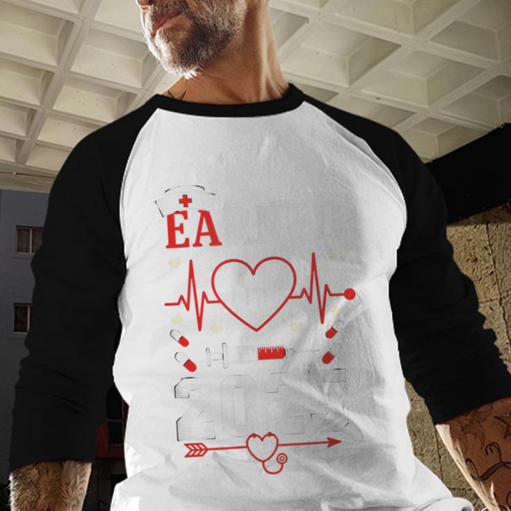 Nurse Earned It 2025 Nurse Graduation RN LPN Class Of 2025 Baseball Raglan Shirt