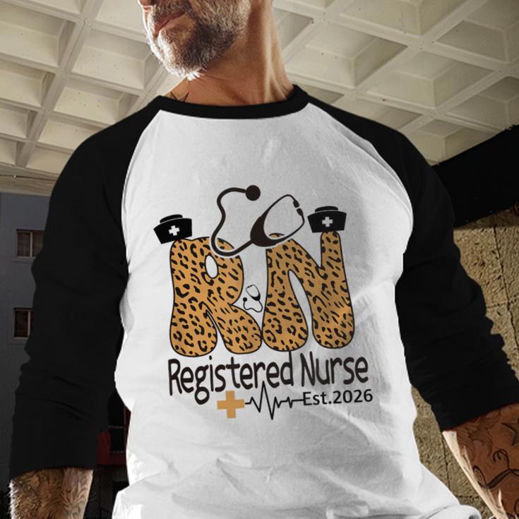 Nurse Est 2026 Graduation Graduate Nursing Student RN LPN Baseball Raglan Shirt