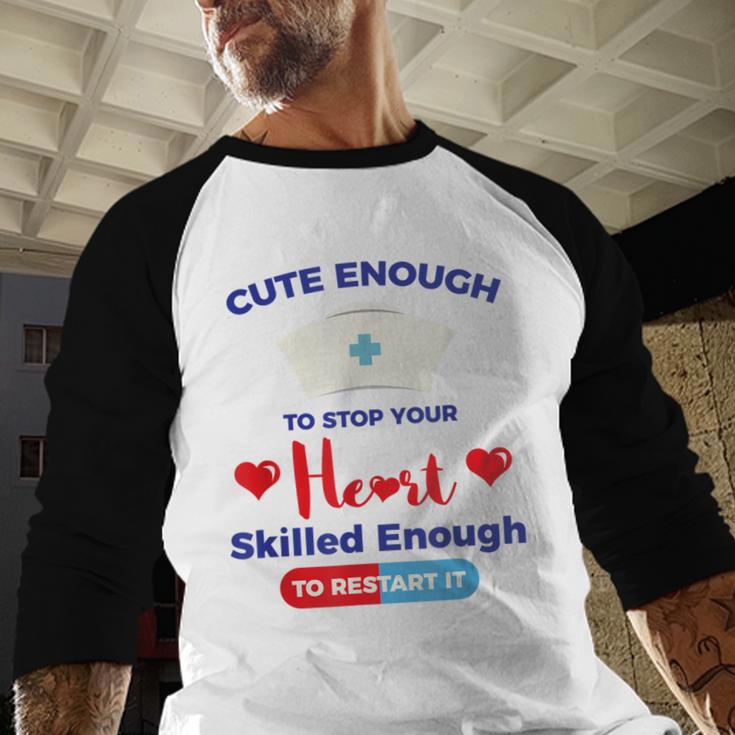 Nurse Tshirt Graduation Nursing School Birthday Baseball Raglan Shirt