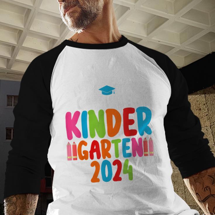 I Officially Graduated Kindergarten Graduation 2024 Baseball Raglan Shirt