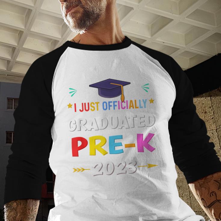 I Officially Graduated Pre-k Graduation Pre k Class 2023 Kid Baseball Raglan Shirt