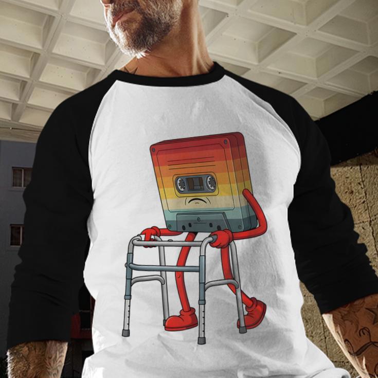 Old Vintage Cassette Tape 70s 80s 80s Outfit Nostalgia Baseball Raglan Shirt Old Vintage Cassette Tape 70s 80s 80s Outfit Nostalgia Baseball Raglan Shirt