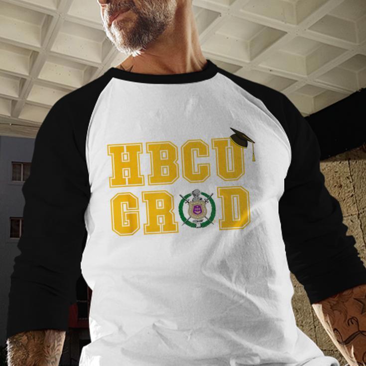 Omega Psi Phi Fraternity Paraphernalia HBCU Graduation Baseball Raglan Shirt