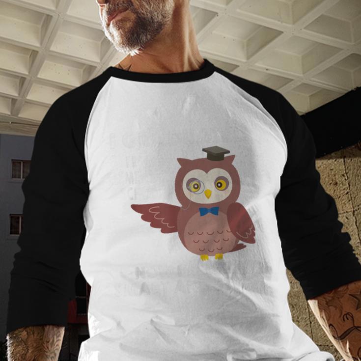 Owl Elementary Graduation Shirt-6th Grade Graduation Baseball Raglan Shirt