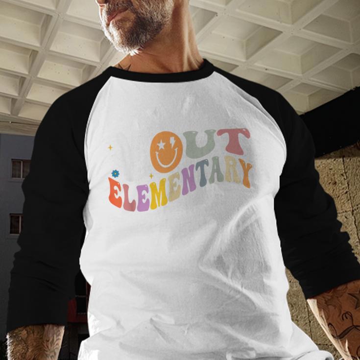 Peace Out Elementary Graduation Graduate Class Of 2025 Baseball Raglan Shirt