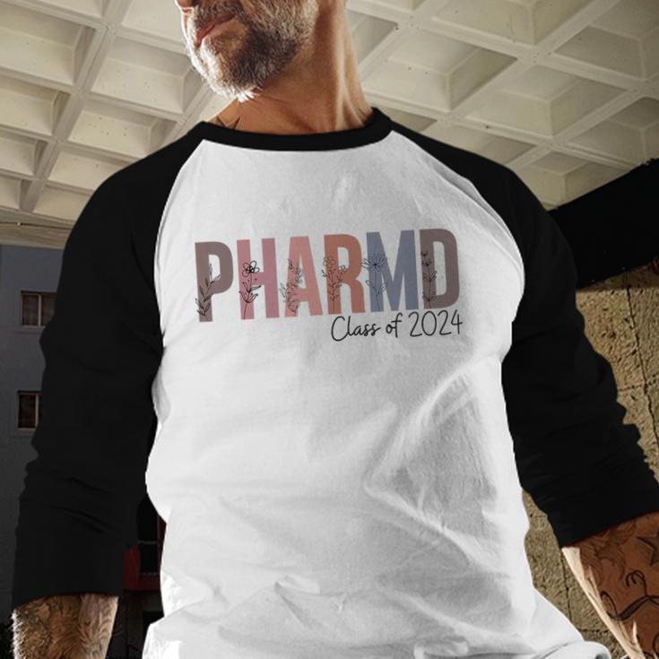 Pharmacist Graduation PharmD Class Of 2024 Pharmacy Grad Baseball Raglan Shirt