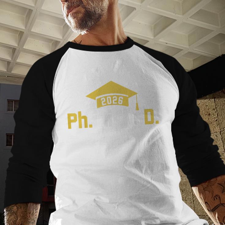PhD Finished PhinisheD Class Of 2026 Phd Graduation Baseball Raglan Shirt