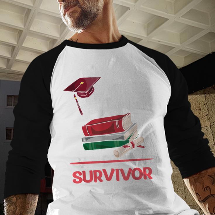 PhD PhD Graduation Gifts PhD Survivor T-Shirt Baseball Raglan Shirt