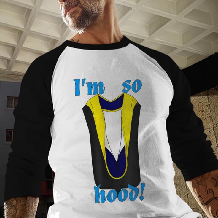 PhD Hood Graduation Shirt Doctorate Degree Doctoral Baseball Raglan Shirt
