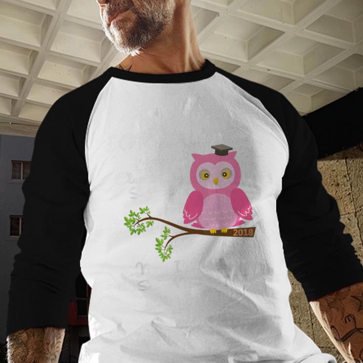 Pink I Graduated From Elementary Graduation Baseball Raglan Shirt