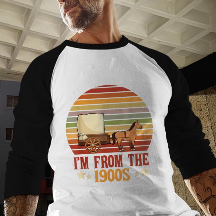 Please Be Patient With Me I'm From The 1900s Cool Dad Baseball Raglan Shirt