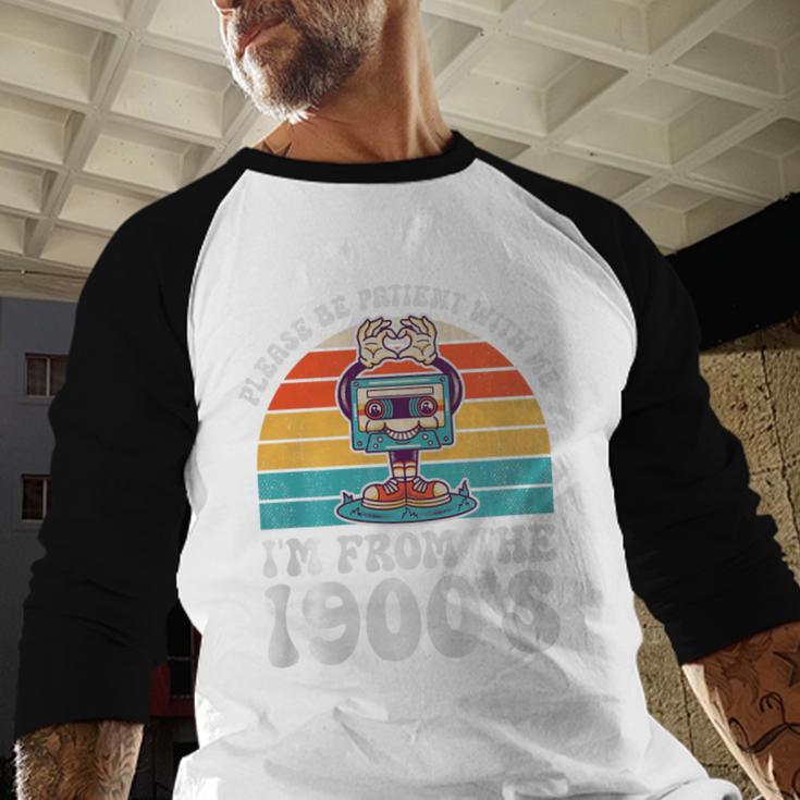 Please Be Patient With Me I'm From The 1900s Kawaii Premium Tri-Blend Baseball Raglan Shirt