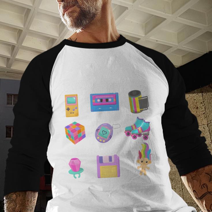 Please Be Patient With Me I'm From The 1900s Retro 90's Baseball Raglan Shirt
