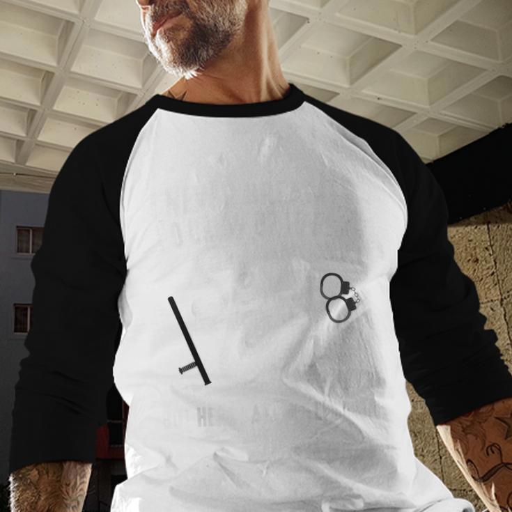 Police Officer Police Graduation Cop Birthday Baseball Raglan Shirt