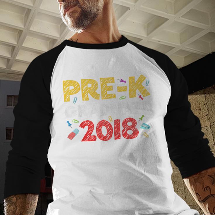 Pre-K Graduate Grad 2018 Graduation Shirt Baseball Raglan Shirt