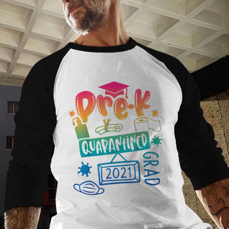 Pre-K Prek3 Prek4 Graduate Quarantine Preschool Graduation Baseball Raglan Shirt