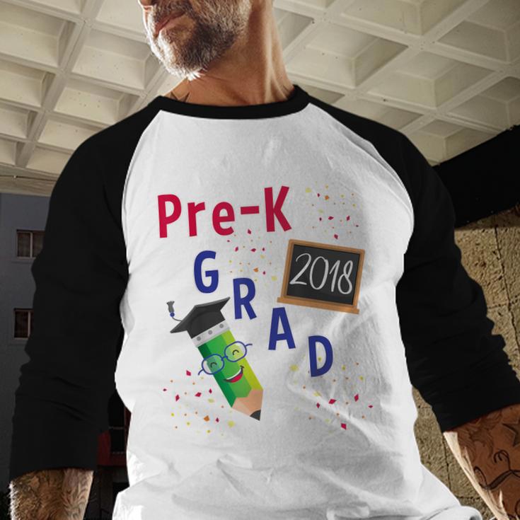Pre Kindergarten Graduation 2018 Fun Graduate Shirt For Kids Baseball Raglan Shirt