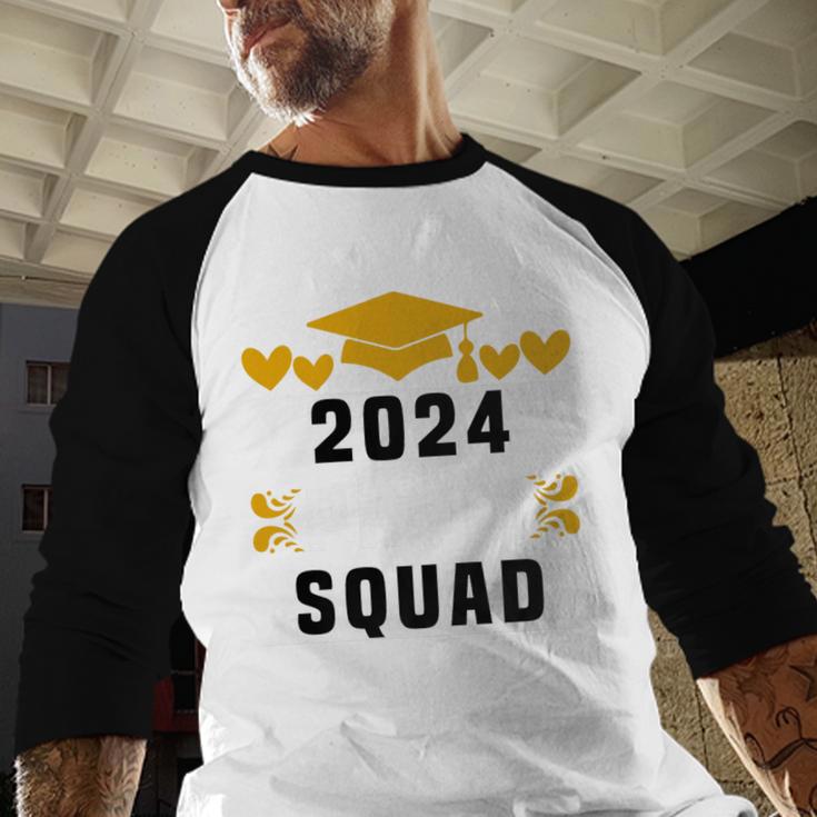 Prom Squad 2024 High School Graduation Party Premium Baseball Raglan Shirt