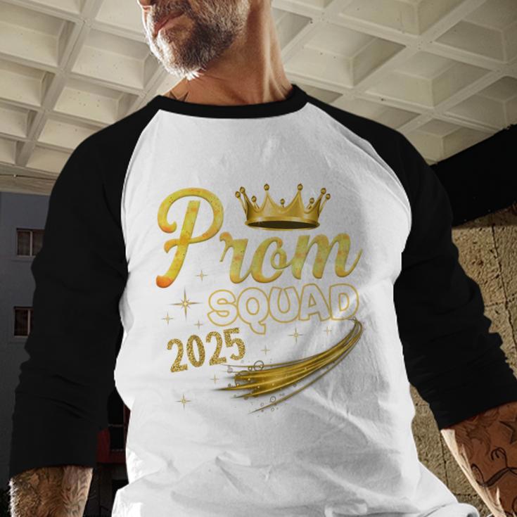 Prom Squad Graduation Class Of 2025 Party Baseball Raglan Shirt