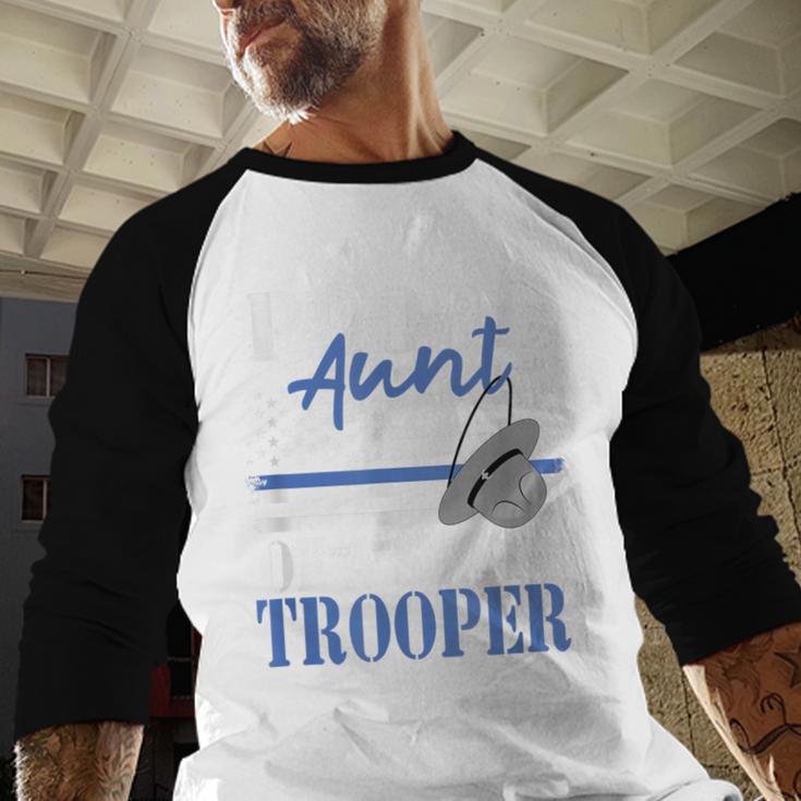 Proud Aunt Of a State Trooper Police Officer Graduation Baseball Raglan Shirt