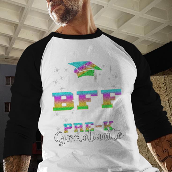 Proud Bff Of PreK School Graduate 2024 Graduation Bff Premium Baseball Raglan Shirt